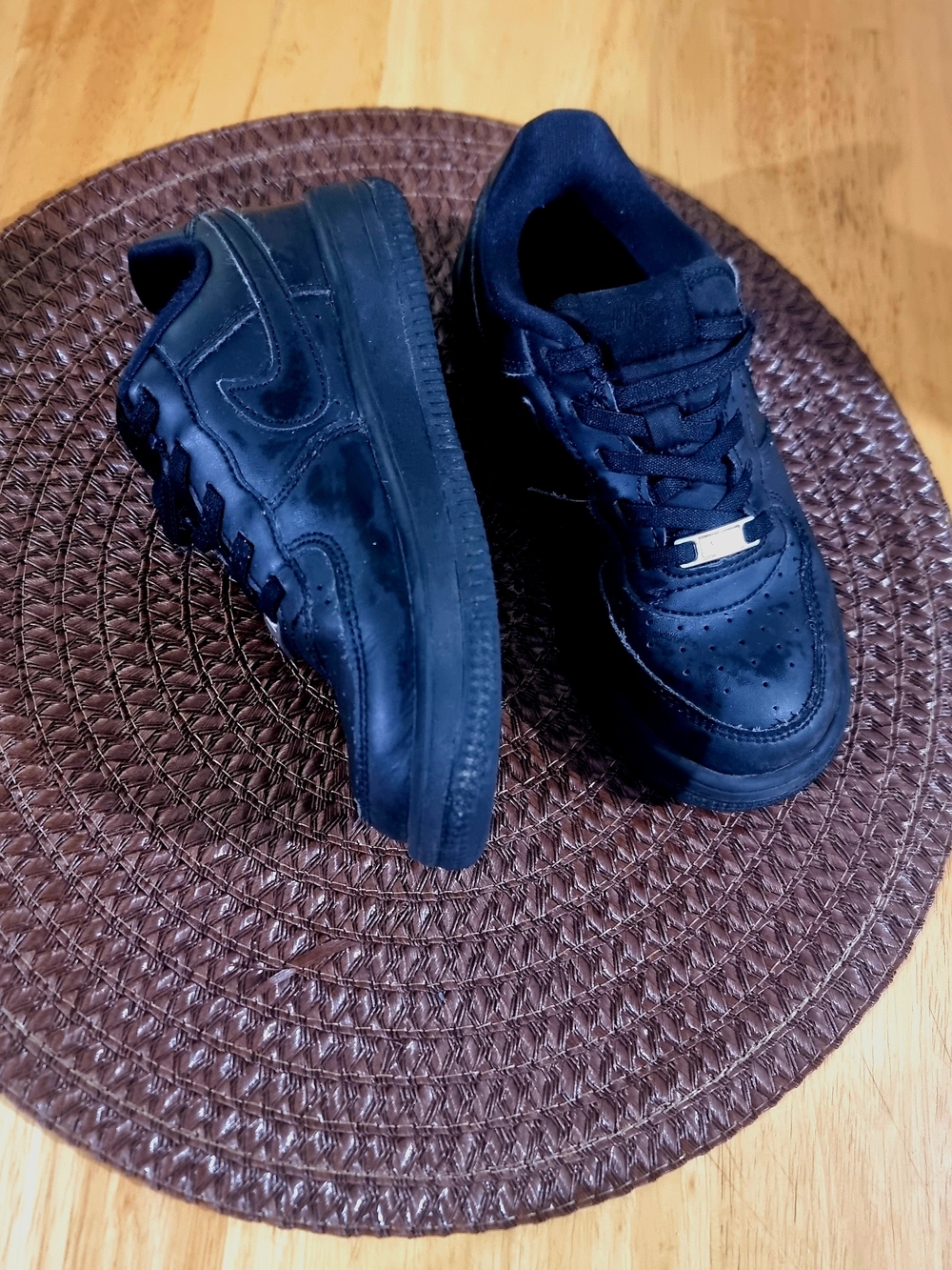 Nike Air Force 1 Low - All Black - Toddler Size 13C (19 cm)